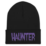 Haunter (Purple) Embroidered Cuffed Beanie