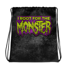 I Root for the Monster Drawstring bag