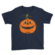 Grim Grinning Gourd Youth Short Sleeve T-Shirt