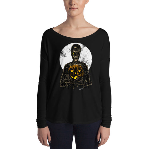 Monster Holiday - Mummy Ladies' Long Sleeve Tee