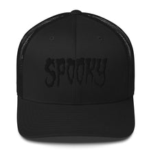 Spooky (Black) Embroidered Trucker Cap