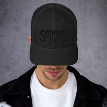 Spooky (Black) Embroidered Trucker Cap